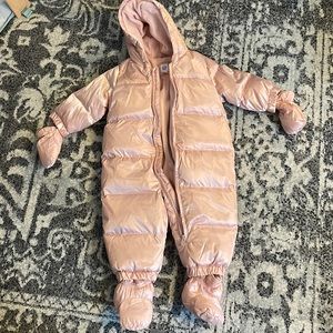 Baby Gap pink girl snow suit 12-18 months